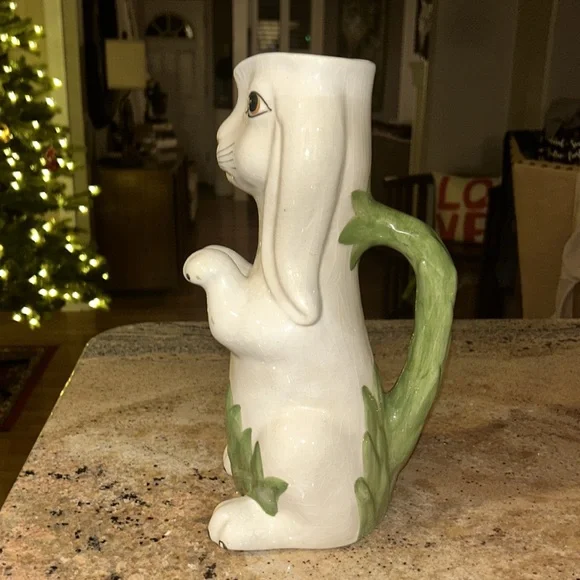 RARE PORTUGESE Vintage bunny vase or water pitcher - Picture 4 of 5